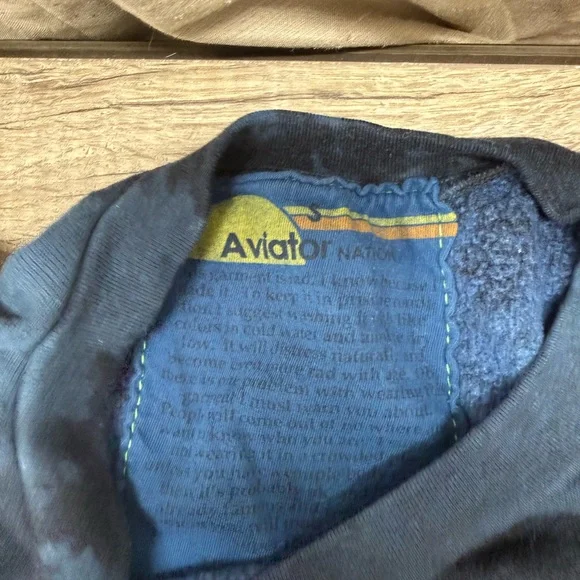 Aviator Nation Navy Tie-Dye Sweatshirt size small - Picture 8 of 9